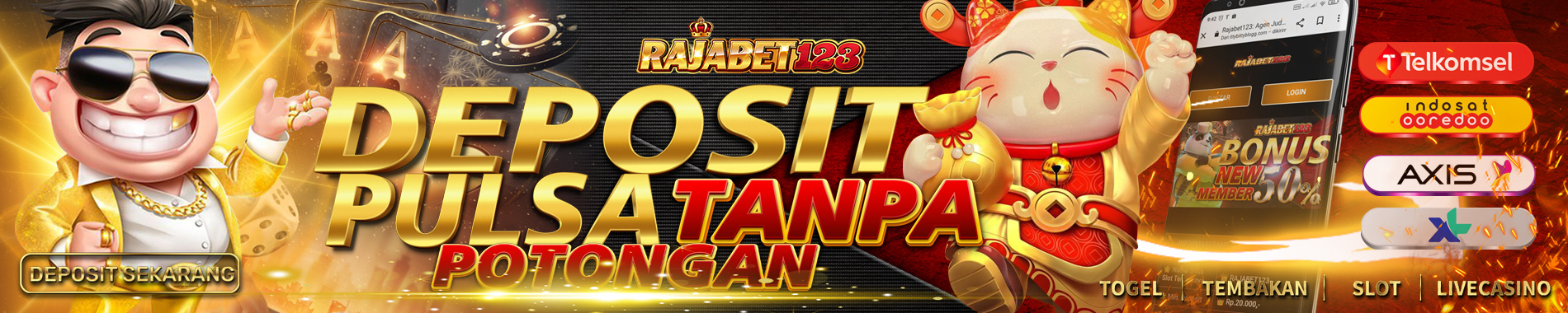 DEPOSIT PULSA TANPA POTONGAN